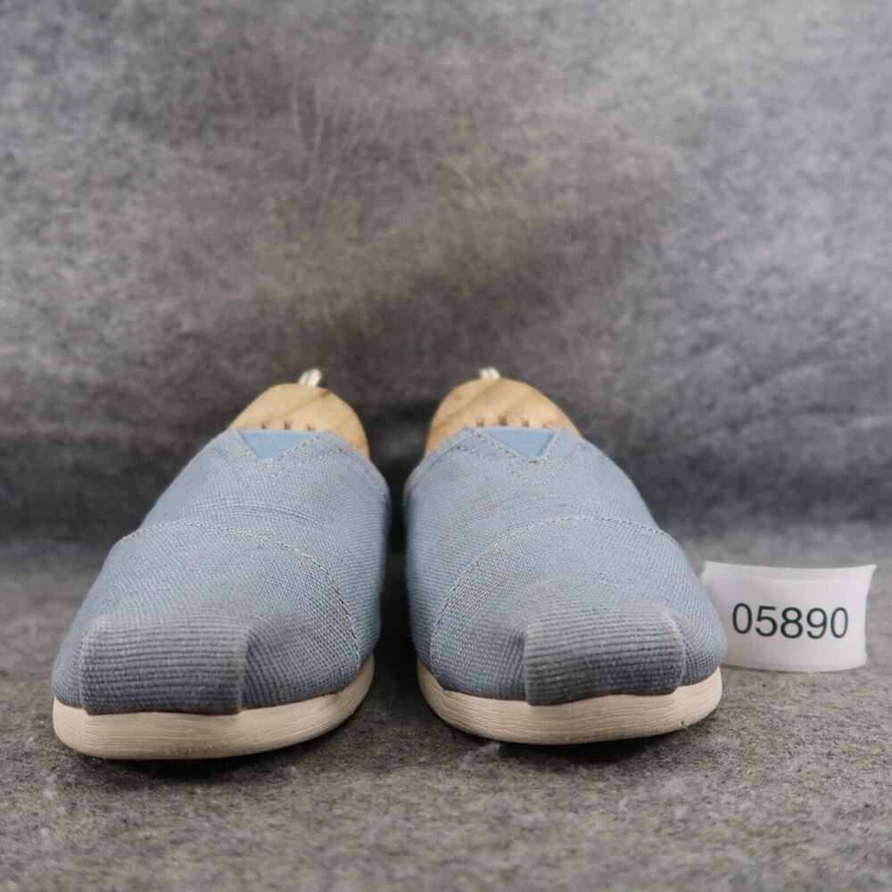 Toms Shoes Women 9.5 Flat Loafer Slip On Earthwise Comfort Casual Blue Lifestyle - Picture 3 of 15